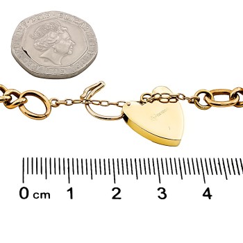 9ct Gold (Hollow) 8.5g 7 inch Albert Bracelet